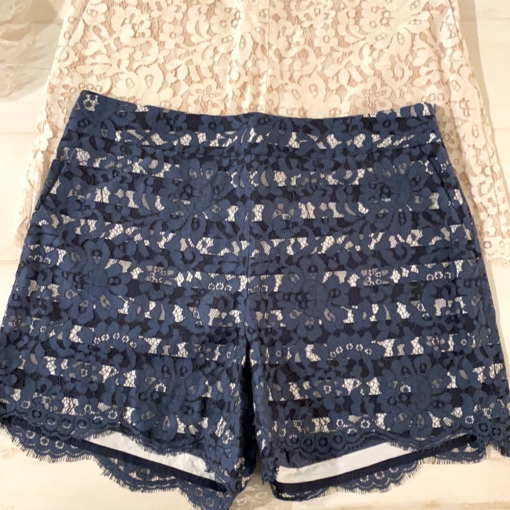 2 Anthropologie Cartonnier Lace Shorts -2 PAIR! - Picture 5 of 9